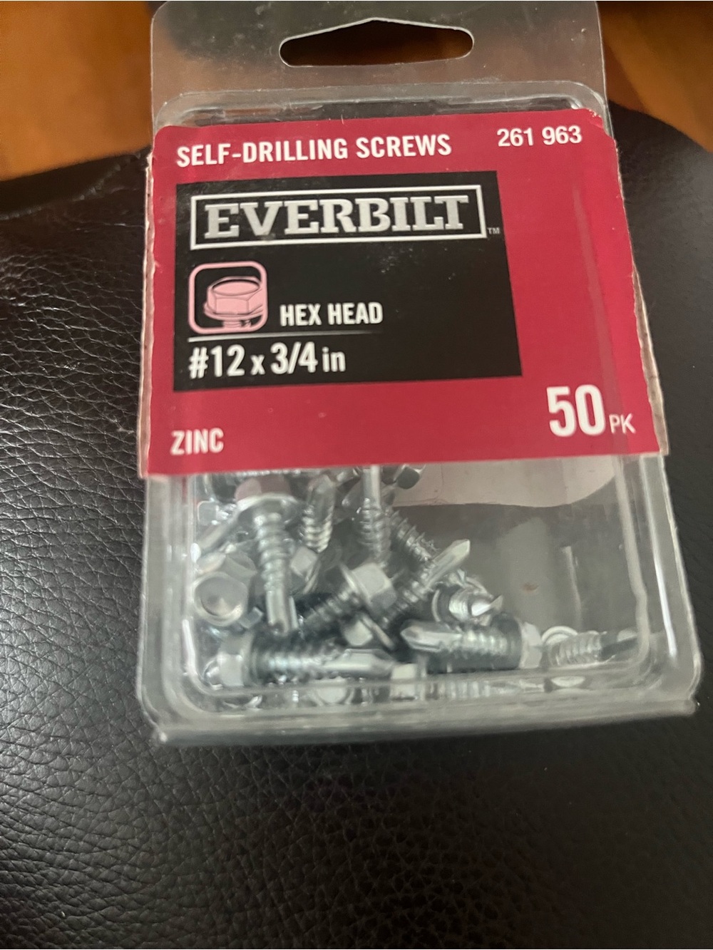 Self drilling screws hex head #12 x 3/4 in